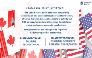 Canada to USA Non-Essential Travel Ban