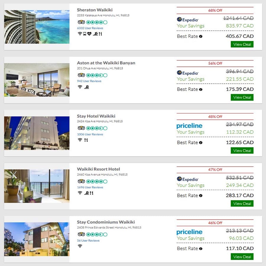2020 Hawaii Hotel Discounts